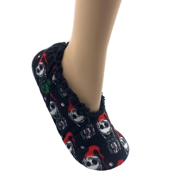 Disney Nightmare Before Christmas, Holiday Women's Slipper Socks, One Size - Picture 3 of 4